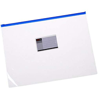 Enveloppes en plastique PVC Zip Clear Slider Zipper Pouches Classeurs A4 Letter Size pour l'école et le bureau