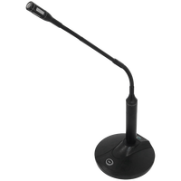 Système de microphone professionnel dynamique à col de cygne avec directivité hypercardioïde et construction métallique pour salles de réunion