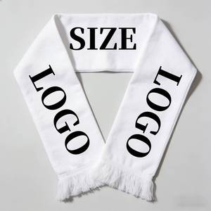 Sciarpa Personalizzata per Tifosi di <span class=keywords><strong>Calcio</strong></span>, Stampa Fronte-Retro con Logo, in Poliestere, per Eventi Stadio e Promozione Squadra - Product Image 1
