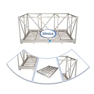 Services personnalisés palette de cage pliable en métal de conteneur de stillage durable pour plusieurs scénarios