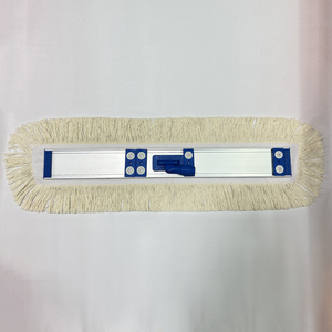 Serpillère en coton à grande surface pour usage intensif, industrielle, hôpital, salle de sport, hôtel, avec plaque en aluminium et fixation <span class=keywords><strong>velcro</strong></span> - Product Image 4