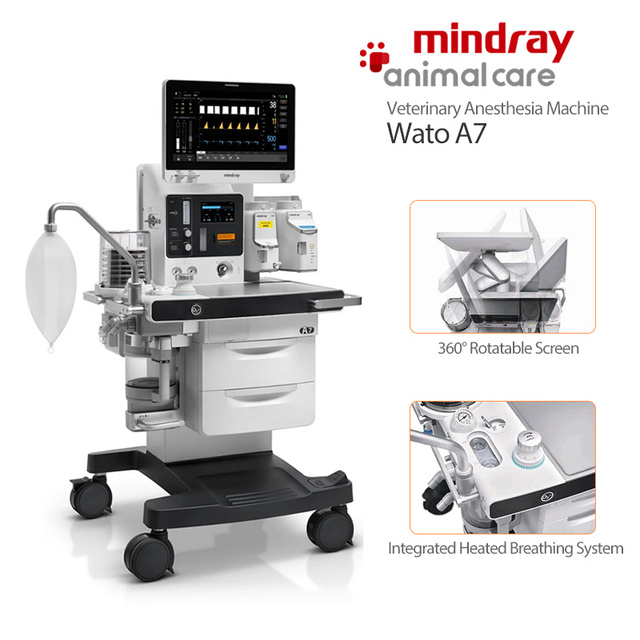 Mindray Wato A7 Anesthesia System Machine Veterinary Mobile Therapeutic Equipment CE Certified Class II Metal Plug-In Power MOL