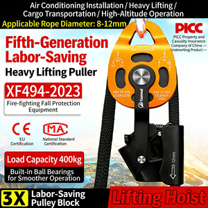 Sollevatore a carrucola salvaspazio da 400 kg <span class=keywords><strong>per</strong></span> unità esterna di condizionatori d'aria, <span class=keywords><strong>per</strong></span> montaggio, smontaggio e installazione domestica - Product Image 2