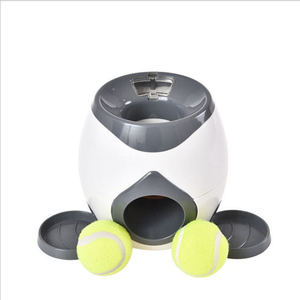 Moderno automatico eco-friendly in plastica Pet recupera giocattolo premio macchina da Tennis palla da lancio gioco per gatti movimento interattivo giocattolo - Product Image 3