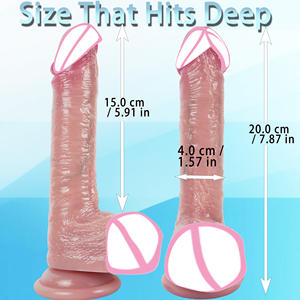 Venta al por Mayor de Dildos de Silicona con Duplicación 1-1, Realistas y con Ventosa Fuerte para Masturbación Femenina - Product Image 6