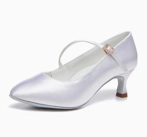 Zapatos de Baile Latinos de Satén Color Bronceado Oscuro para Mujer, Profesionales, de Alta Calidad, para <span class=keywords><strong>Bachata</strong></span>, Salón de Baile y Salsa, Novedad 2025 - Product Image 3