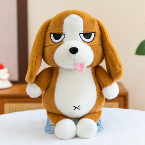 Peluche <span class=keywords><strong>Beagle</strong></span> Mignonne de Haute Qualité, Vente en <span class=keywords><strong>Gros</strong></span> Usine, Jouet Chien Amusant en Tissu Doux, Couture Exquise, Animal en Peluche Rembourré en Coton PP - Product Image 3