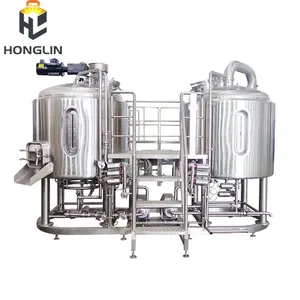 Honglin 500L-2000L Precio Máquinas de fábrica de cerveza de entrega rápida con varias capacidades Equipo de elaboración de acero