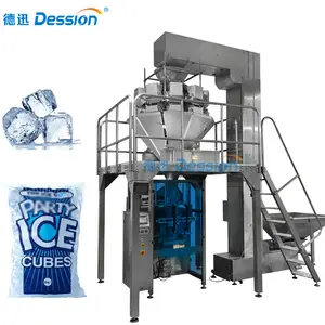 Automatic Weighing 1KG 2KG 5KG Ice Cube Bag Packing Machine With Waterproof Type Ice Cube Ice Tube Bag Packing Machine