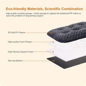 Cojín lavable de diseño ortopédico de dos pisos, cesta extraíble para perros, cama para perros de 90 cm para perros pequeños a medianos - Product Image 3