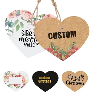 Thẻ giấy hình trái tim thân thiện với môi trường cho quà Tặng Kẹo cưới & bao bì may mặc sản phẩm xuyên biên giới cao cấp - Product Image 2