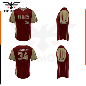 เสื้อเจอร์ซีย์เบสบอลแฟชั่นคอวีเสื้อเจอร์ซีย์แห้งเร็วใส่ได้ทั้งชายและหญิง - Product Image 6