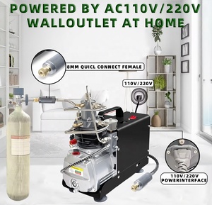 Compresor de Aire Monocilíndrico Refrigerado por Agua con Parada Automática SolidTop, 30MPa 4500PSI, Motor Portátil, Inflador Eléctrico de 220V, PCP - Product Image 5