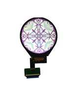 Écran LCD rond circulaire transparent OLED de 3,4 pouces