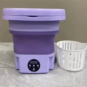 Nouvelle mini-lave-linge portable pliable de 8 L pour la maison, idéale pour les vêtements de bébé - Product Image 6