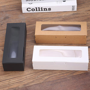 <span class=keywords><strong>Cajas</strong></span> Rectangulares <span class=keywords><strong>Transparentes</strong></span> con Tapa Abatible para Repostería, <span class=keywords><strong>Cajas</strong></span> <span class=keywords><strong>de</strong></span> Papel Kraft para Macarons, <span class=keywords><strong>Cajas</strong></span> <span class=keywords><strong>de</strong></span> Papel para Galletas y Dulces - Product Image 1