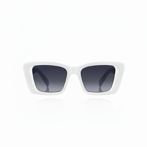Gafas de sol piloto UV400 blancas brillantes 1058 - Product Image 1
