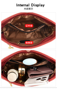 Bolsos de Mensajero de Piel Sintética de Lujo, Populares de Fábrica, Bolsos de Mano para Mujer, Bolsos de Hombro a la Moda para Mujeres Jóvenes - Product Image 6