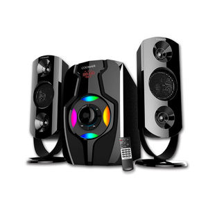 Système audio 2.1 multimédia Bluetooth avec caisson de basses en bois pour home cinéma - Product Image 1