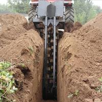 Zanjadora para Tractor Agrícola / Zanjadora de Cadena para Tractor con Enganche de 3 Puntos para Uso Agrícola