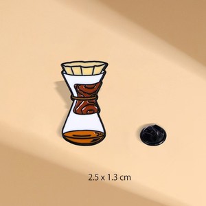 DANSHUN A4 Porte-clés en alliage de zinc électroplaqué, <span class=keywords><strong>série</strong></span> café, style dessin animé européen et américain, avec des designs créatifs et amusants, tendance - Product Image 4