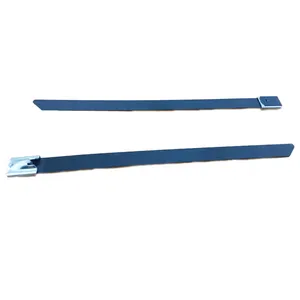 Metal wrap cable tie Ball lock metal zip ties plastic PVC plastic-coated Stainless Steel Cable Ties