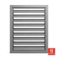Lames de ventilation en aluminium pour fenêtre, conception de dissipation thermique, taille personnalisée pour cuisine, salle de bain et entrepôt