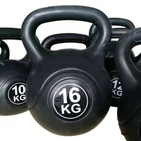 Kettlebells en ciment noir durables à prix abordable pour musculation, entraînement de force, fitness à domicile, personnalisables