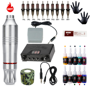 Kit complet de machine à tatouer en gros avec aiguilles, ensemble de machine à tatouer PMU pour l'art corporel, usage professionnel, fournitures professionnelles - Product Image 2