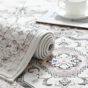 Thảm gấp họa tiết hoa kiểu cổ điển, hình chữ nhật lớn, có lớp chống trượt, dùng cho nhà ở, phòng khách, cạnh giường, cầu nguyện, dã ngoại, chơi golf - Product Image 3