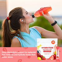 Poudre d'électrolytes OLLI pour adultes, boisson d'hydratation sportive avec extrait de fruits purs pour la croissance musculaire