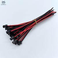 Kabel Sambung SMD Guangshuo untuk Saklar Lampu, Konektor SM 2-pin Jantan/Betina 15cm, Konduktor Tembaga, Isolasi PVC, Selubung Aluminium 12V