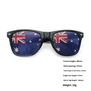 Lunettes de soleil <span class=keywords><strong>pas</strong></span> chères pour la décoration de fête, Coupe du Monde de football 2026, fans, encouragements, anti-UV, lunettes de soleil personnalisables - Product Image 6