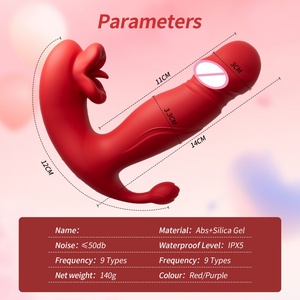 Nuevo Vibrador de Succión Clitoriana 3 en 1 con Diseño de Exportación, 7 Velocidades, Estimulador de Punto G, Vibrador de Lengua con Forma de Boca y Dildo - Product Image 4