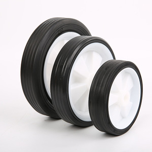 Roues pivotantes de 6, 7 et 8 pouces en fonte, robustes, de type plat, durables, pour usage industriel - Product Image 1