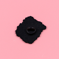 RADICALIZED BASIC DECENCY Broche émaillée 3D avec motifs floraux et citations, accessoires vestimentaires, bijoux de mode, cadeau, plaqué noir
