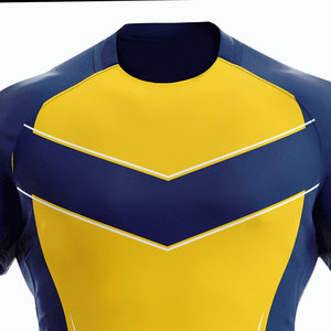 Camiseta de Rugby Personalizada de Alta Calidad con Manga Corta, Precio Económico, Ropa Deportiva Profesional, Camiseta de Rugby con Estampado por Sublimación - Product Image 3