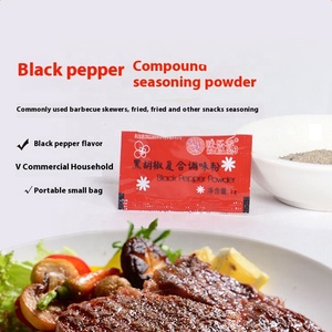 Polvo de pimienta negra de 1g de calidad superior, precio competitivo, especias secas mezcladas para <span class=keywords><strong>pollo</strong></span>, palomitas de maíz, <span class=keywords><strong>pollo</strong></span> frito, bistec de ternera - Product Image 4