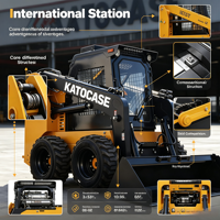 Chargeuse sur pneus diesel Yanmar haute performance à entraînement hydraulique, forte capacité de déneigement municipal