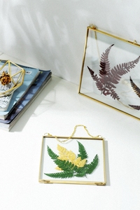 Marco de vidrio doble para marcos de fotos colgantes de flores prensadas foto flor prensada herbario decoración de pared flotador marco colgante - Product Image 4