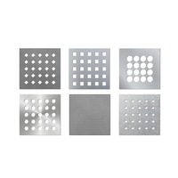 Panneaux de clôture en treillis métallique perforé décoratif en acier inoxydable, filtres en tissu métallique pour façade, découpe de poudre