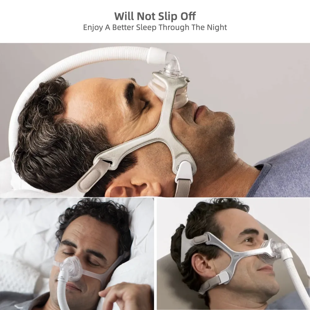 CPAPヘッドギアストラップと互換性のあるPhilips RespironicsWispヘッドギア用CPAPストラップ