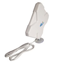 Antenne panneau omnidirectionnelle LTE 4 GHz 700-2700 MHz à double polarisation 30 dBi avec 2 connecteurs SMA et câble RG174 de 3 mètres