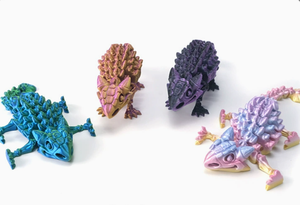 Figurine de <span class=keywords><strong>dinosaure</strong></span> Ankylosaurus articulée imprimée en 3D, modèle d'os flexible en PLA Silk, <span class=keywords><strong>jouet</strong></span> décoratif de bureau personnalisé - Product Image 4
