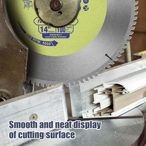 Công Nghiệp 10-Inch 100T Nhôm Kim Loại Màu Cắt Thông Tư Saw Blade 5/8-Inch Chi Nhánh Tcg Miter/Bảng Saw Blade Turbo - Product Image 6