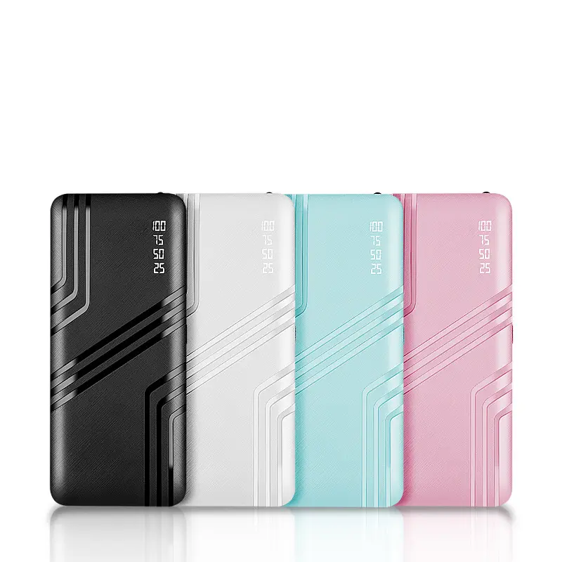 Cool Custom Logo Case High Capacity 10000mah Double Usb Portable Battery Mobile Charger Diy Design Powerbank Power Bank