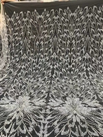Dentelle française en tulle rouge à paillettes, tissu en dentelle à paillettes, dentelle française brodée en tulle