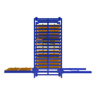 Automatisches Einzelturm-Lagerregal für Blechplatten mit Gabelstaplerbeladung für verschiedene Blecharten