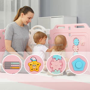 VSUCH 2025 Commerce Personnaliser Petit Parc Bébé Football Enfants <span class=keywords><strong>Jeu</strong></span> Classé Clôture Sol Sécurité Portable Modulaire rose Parc Bébé - Product Image 4