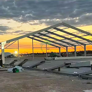 एक फ्रेम छत कवर टेंट के साथ पैडल खेल उपकरण क्षेत्र पैनोरामिक पैडल टेनिस कोर्ट - Product Image 4